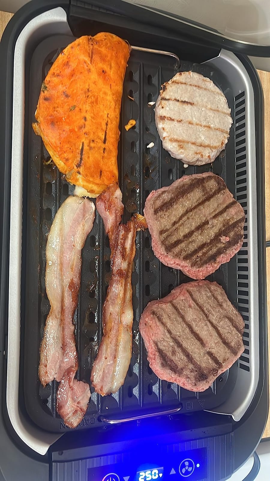 Indoor Grill, CUSIMAX Smokeless Grill Indoor, 1500W Electric Grill Griddle customer photo 1