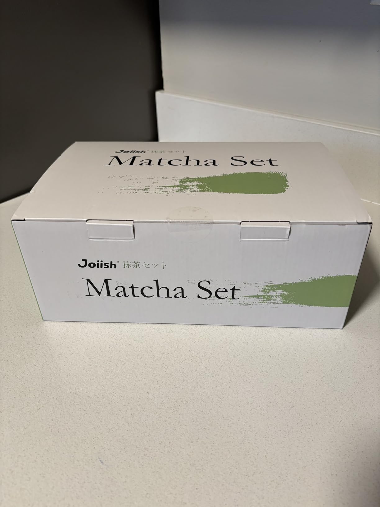 Joiish 10-Pcs Matcha Whisk Set, Matcha Kit with Measuring Spoon/Cup, Green customer photo 2