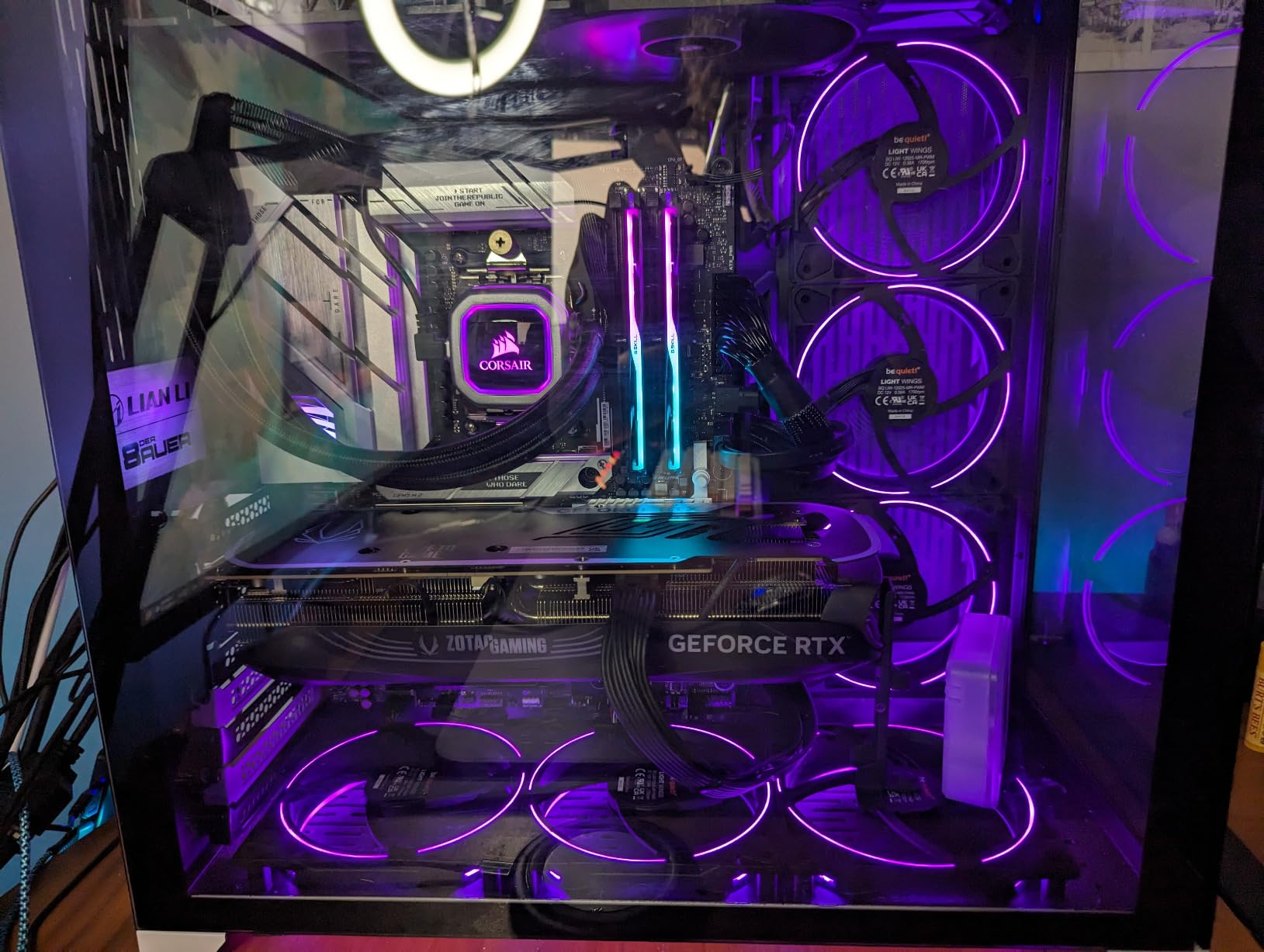 be quiet! Light Wings 120mm PWM ARGB Gaming PC Case Fan, Triple Pack, White customer photo 2