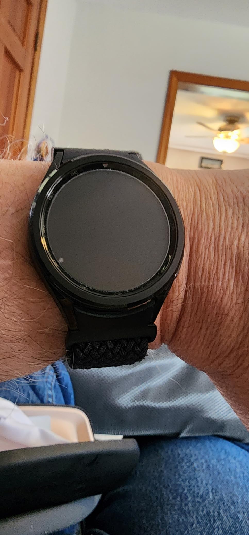 Samsung Galaxy Watch 6 Classic 43mm Bluetooth Smartwatch, Rotating Bezel, Fitness Tracker, Personalized HR Zones, Advanced Sleep Coaching, Heart Monitor, BIA Sensor, Health Insights, US Version, Black customer photo 1