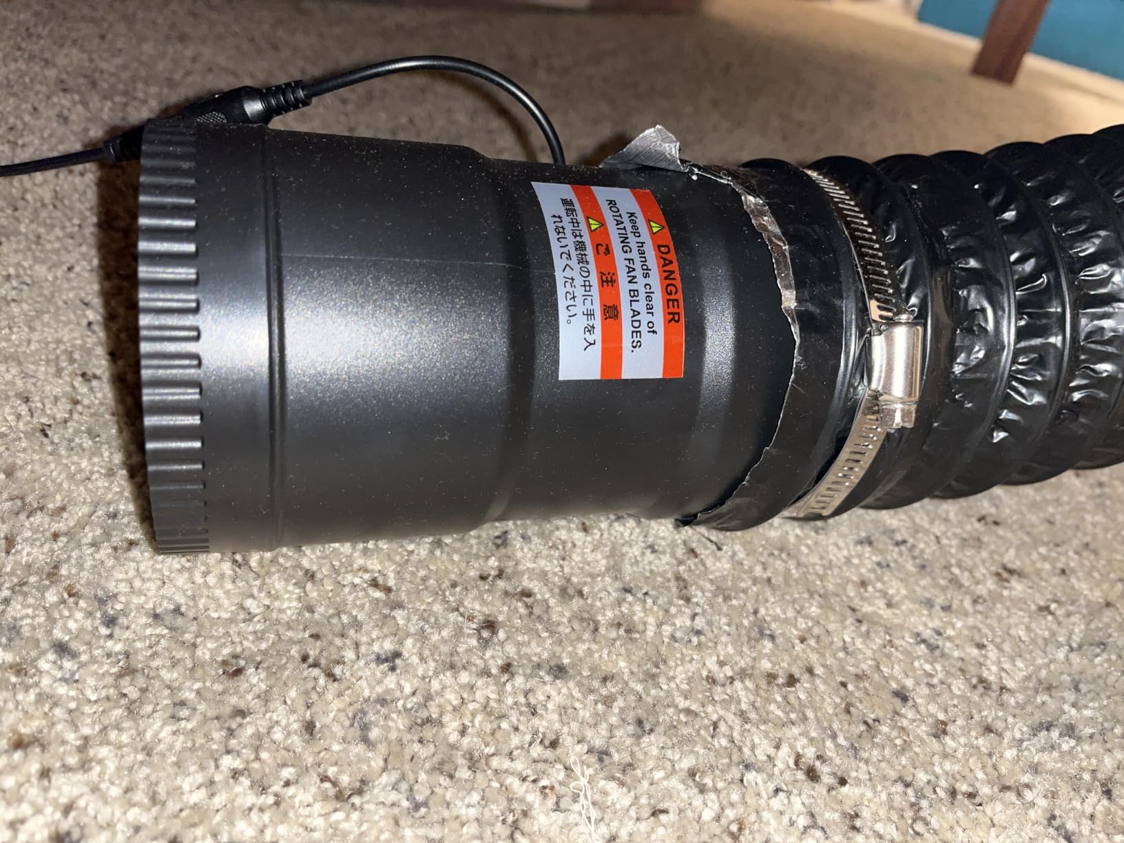 Hon&Guan 6 Inch Inline Booster Duct Fan with Speed Controller - 345 CFM Airflow with 19.2W Ultra-Low Power and Low Noise customer photo 2