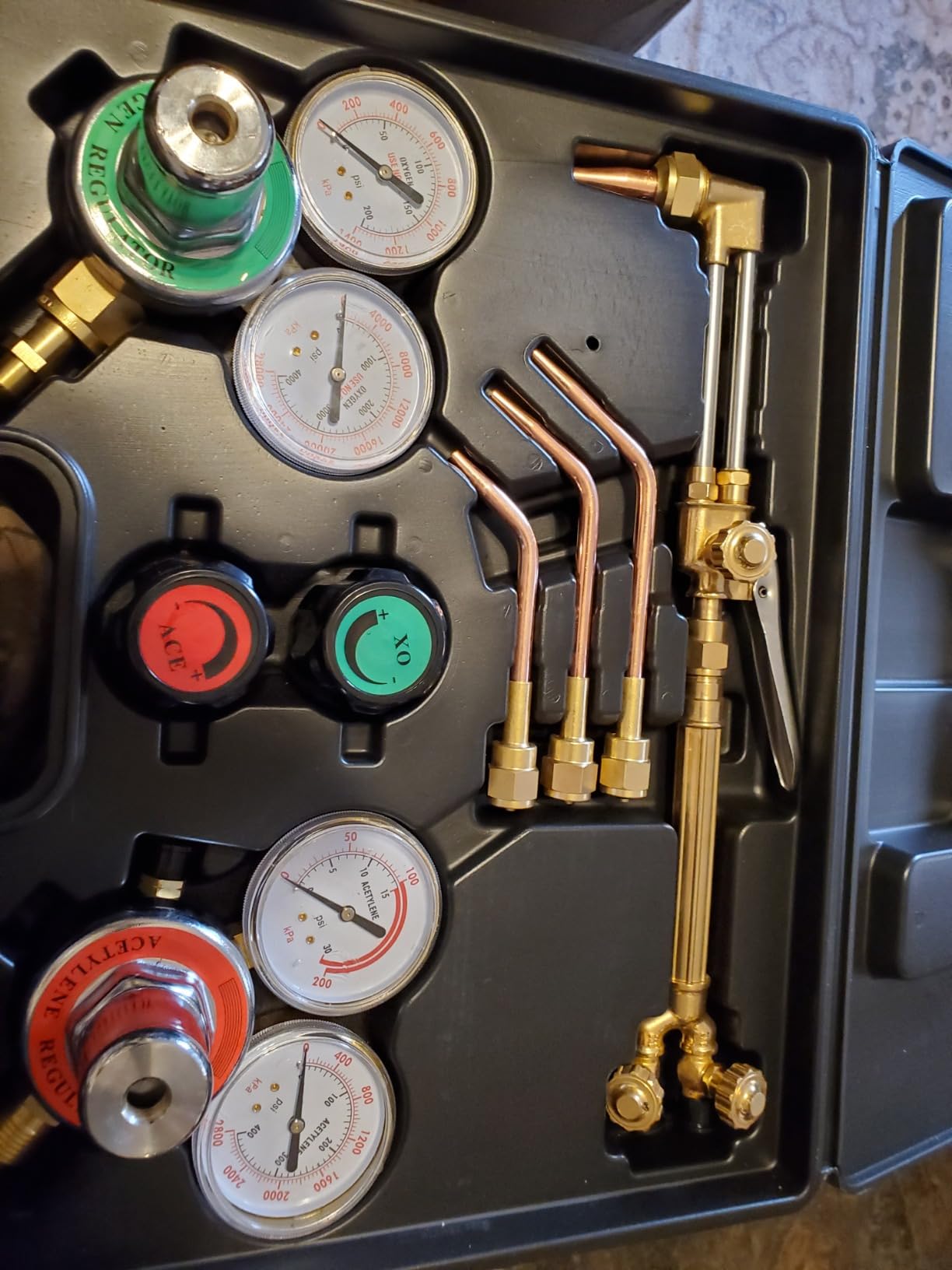 TOOLIOM Oxy Acetylene Torch Kit with CGA-510 and CGA-540 Regulators customer photo 2