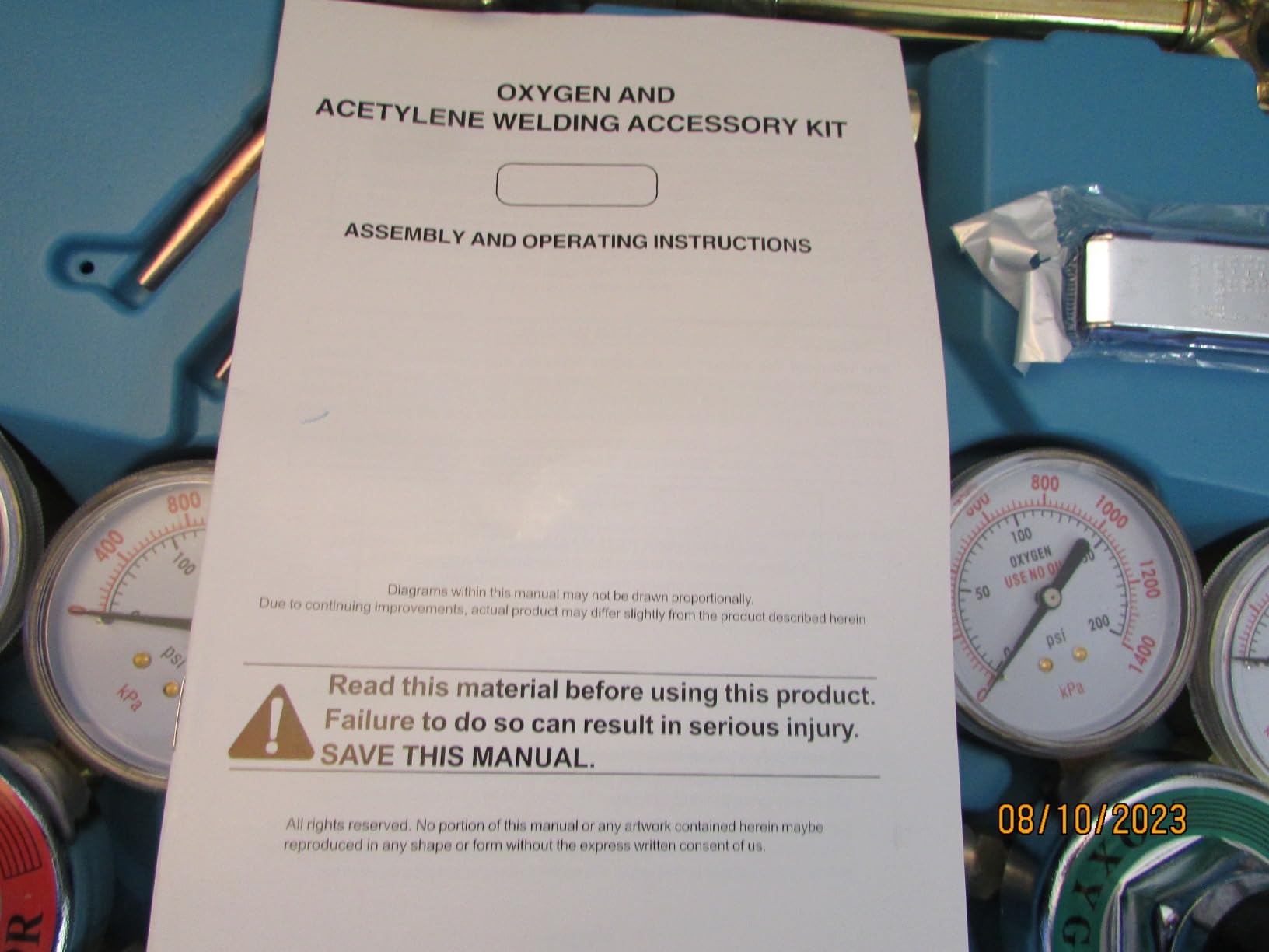 RX WELD Medium Duty Oxy Acetylene Cutting Torch Kit with Check Valves customer photo 2