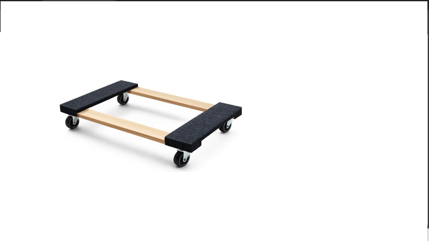 Simpli-Magic 79545 30 in. x 18 in. Hardwood Furniture Moving Dolly 1,320 lbs. Capacity – 4 Swivel Wheels Heavy-Duty Furniture Dollies, 2 Pack customer photo 2