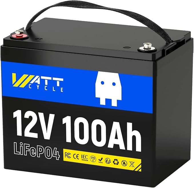 WattCycle 12V 100Ah LiFePO4 Battery, BCI Group 24 customer photo 1