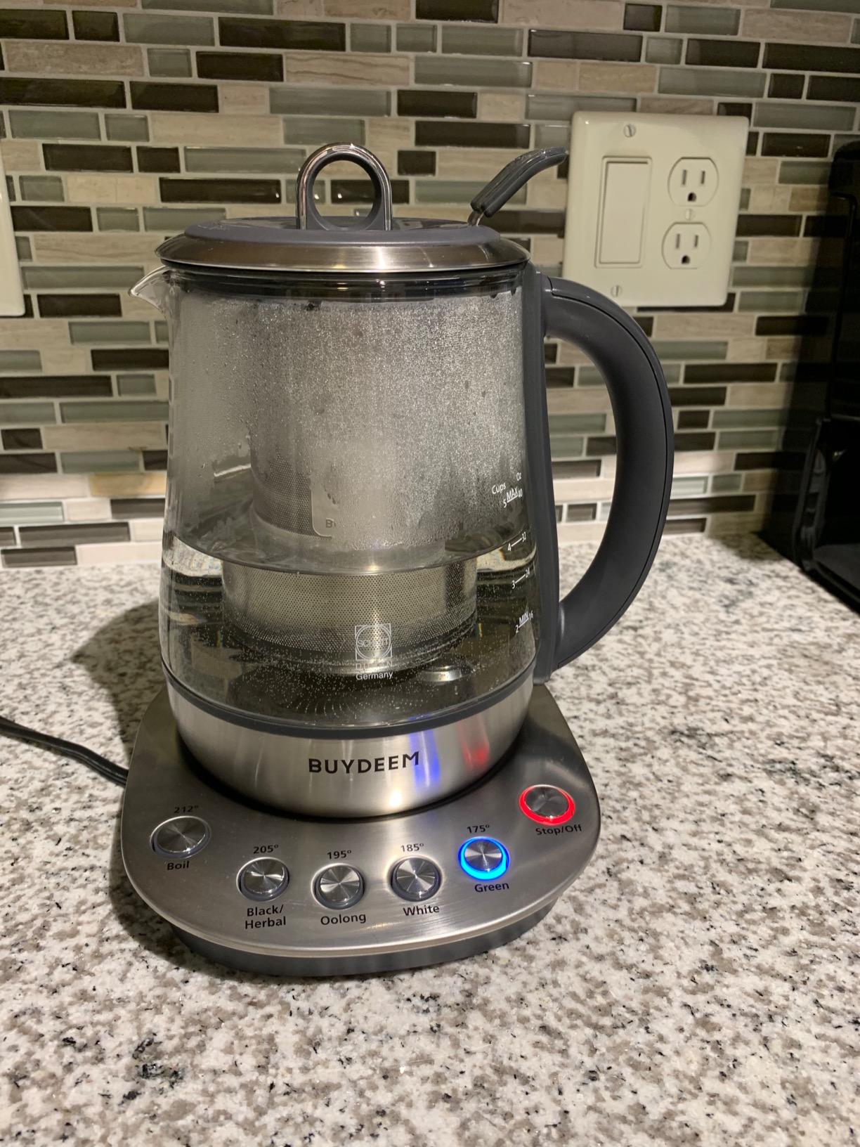 BUYDEEM K156 Tea Maker, Electric Kettle for Tea and Coffee Brewing, 1.6Qt customer photo 1