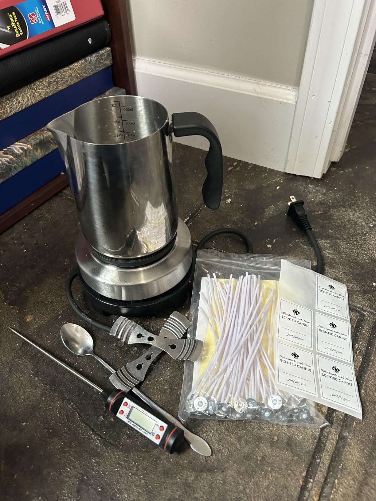 SAEUYVB Candle Making Kit with Wax Melter,Candle Wax for Candle Making customer photo 1