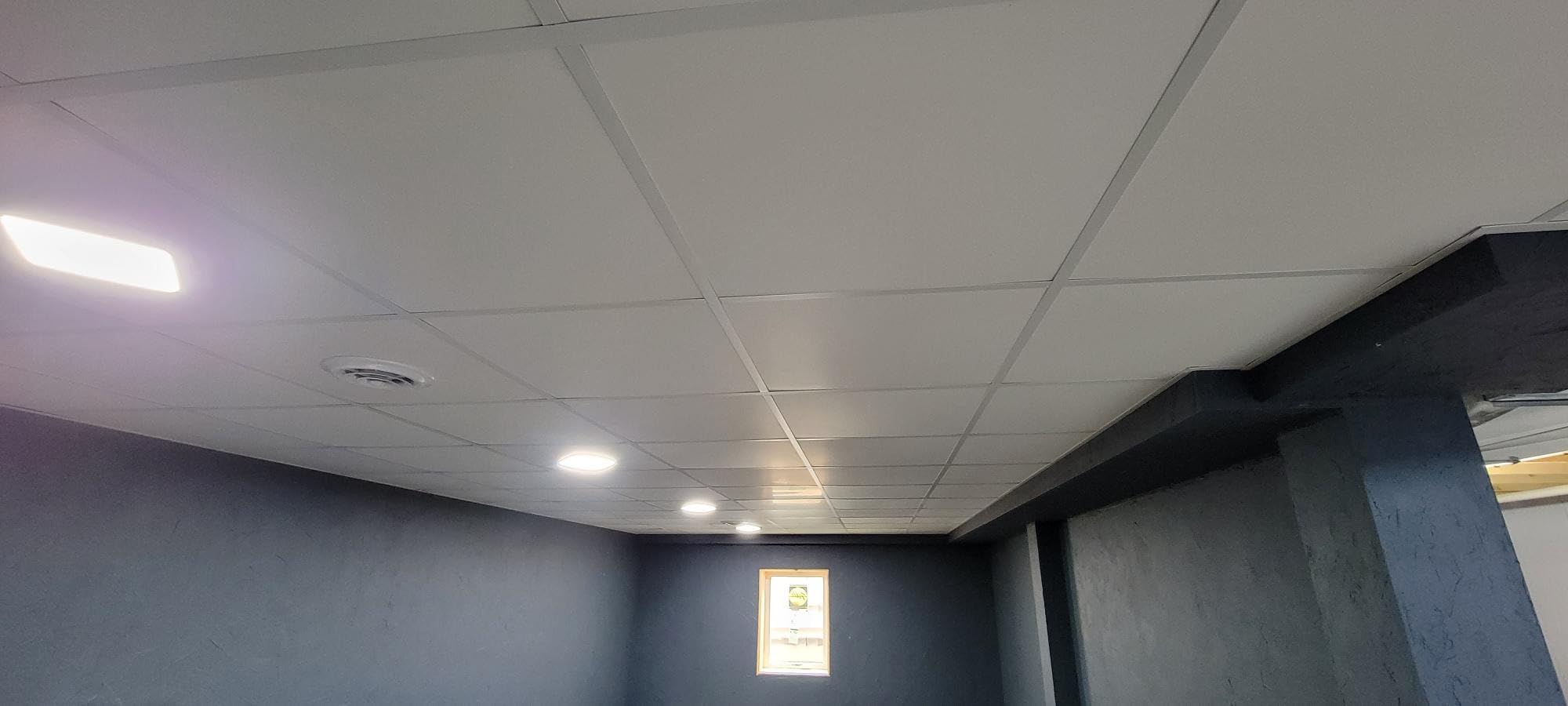 Genesis 2ft x 2ft Smooth Pro White PVC Ceiling Tiles (24 Tiles) customer photo 2