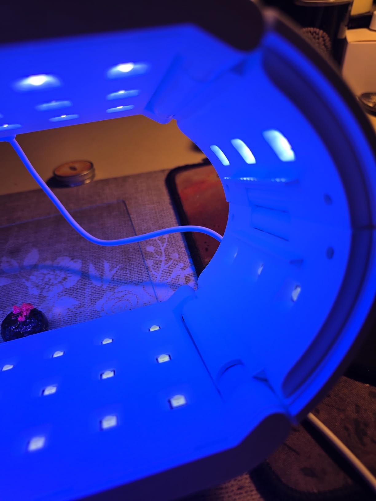 UV Light for Resin - Fast Curing UV Resin Light with Adjustable Time Setting Large Size 48W Two-Sided Portable Foldable UV Lamp with Silicone Mold Gloves customer photo 2