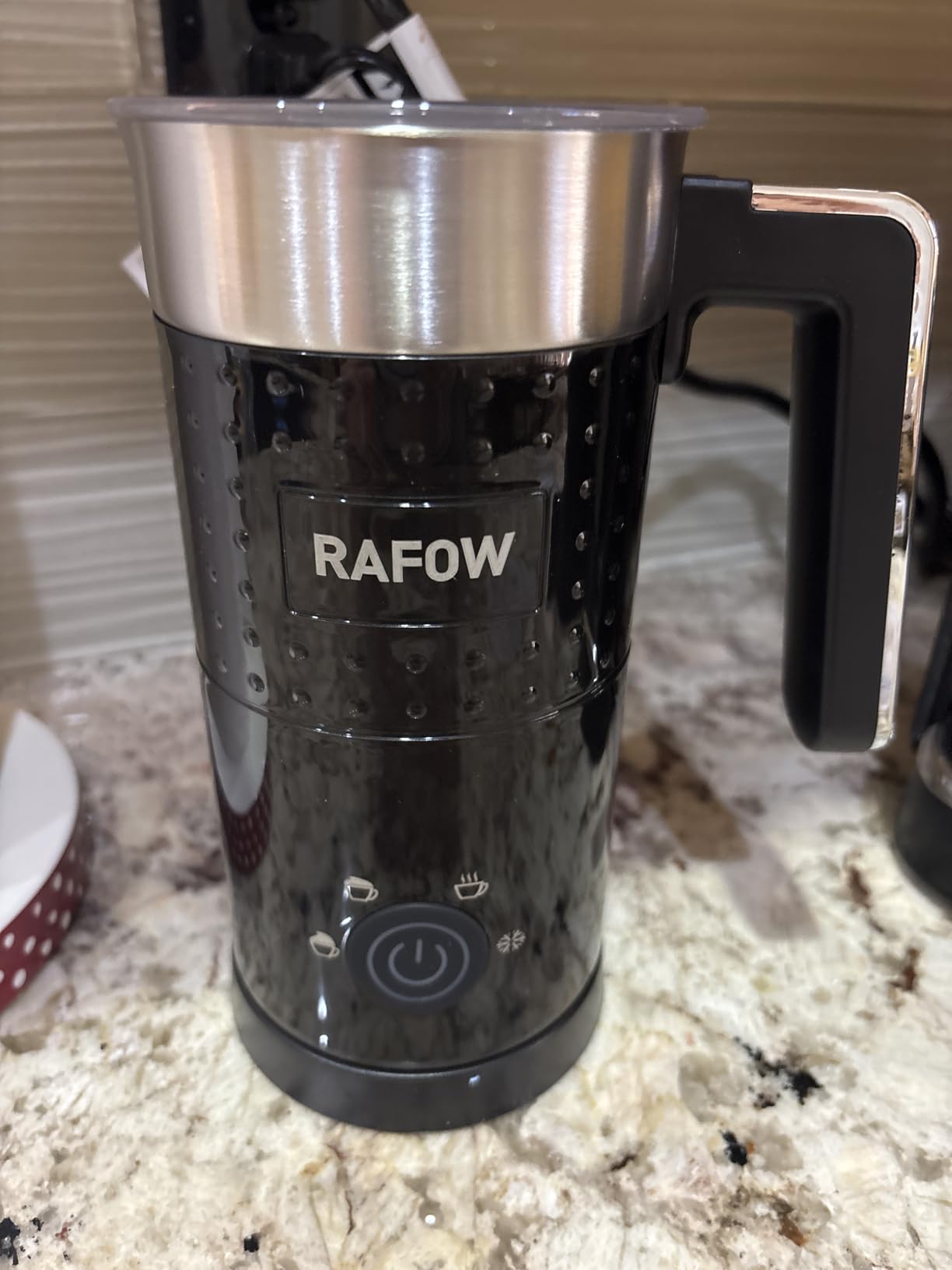 4 In 1 Electric Milk Frother Steamer - Hot and Cold Coffee Foam Froth Maker 350ml/12oz, Automatic Milk Warmer Foamer for Latte, Cappuccinos, Macchiato, Chocolate customer photo 2