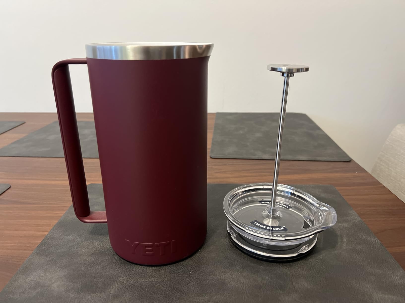 YETI Rambler 64 oz. French Press Coffee Maker, Navy customer photo 2