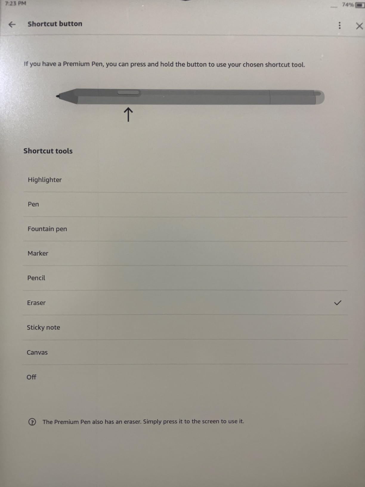 Amazon Kindle Scribe Premium Pen, Sleek Stylus Design with Improved Eraser - Tungsten customer photo 1