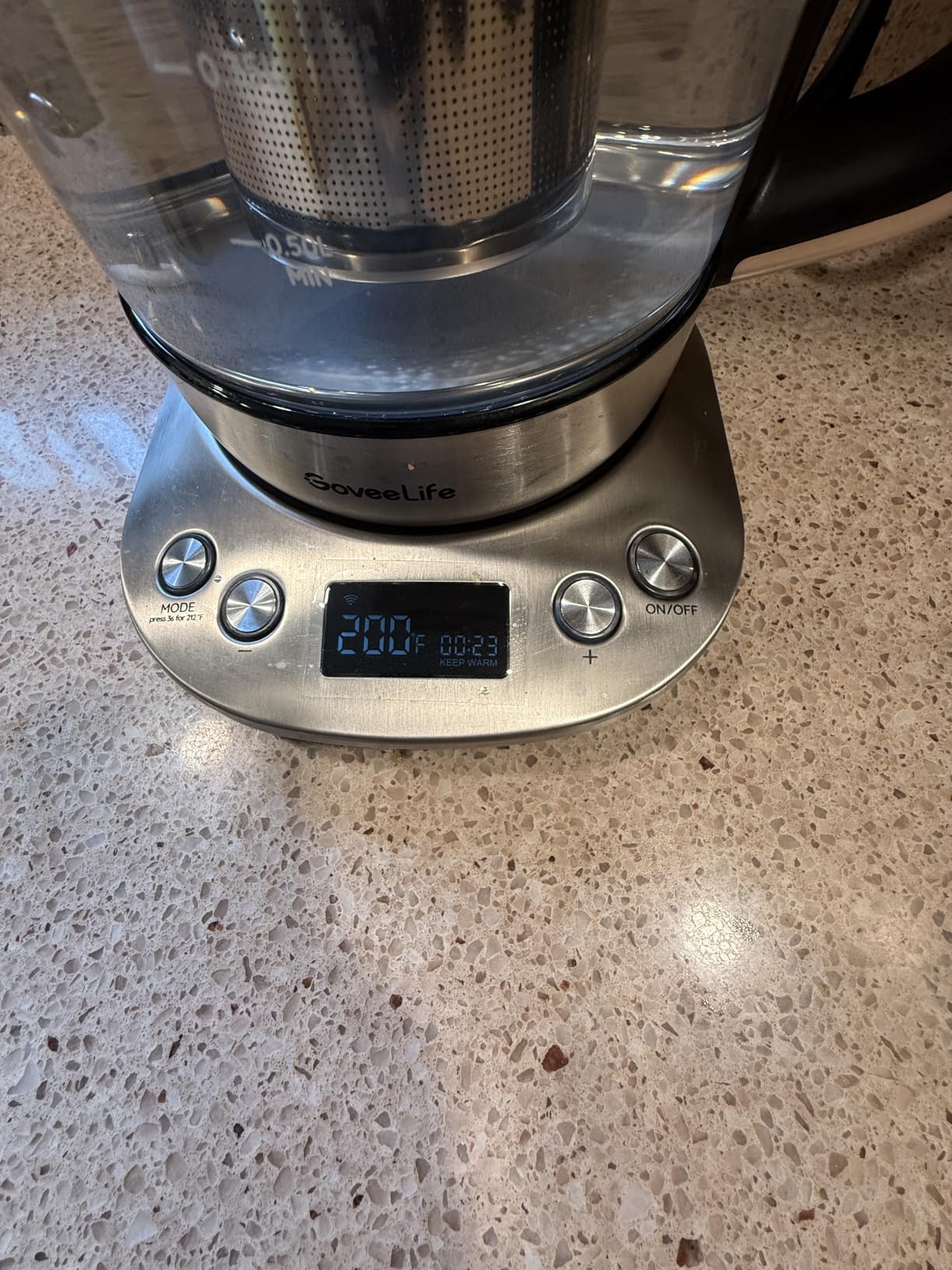 GoveeLife Smart Electric Kettle, Tea Infuser for Loose Leaf, 1.7L Silver customer photo 1