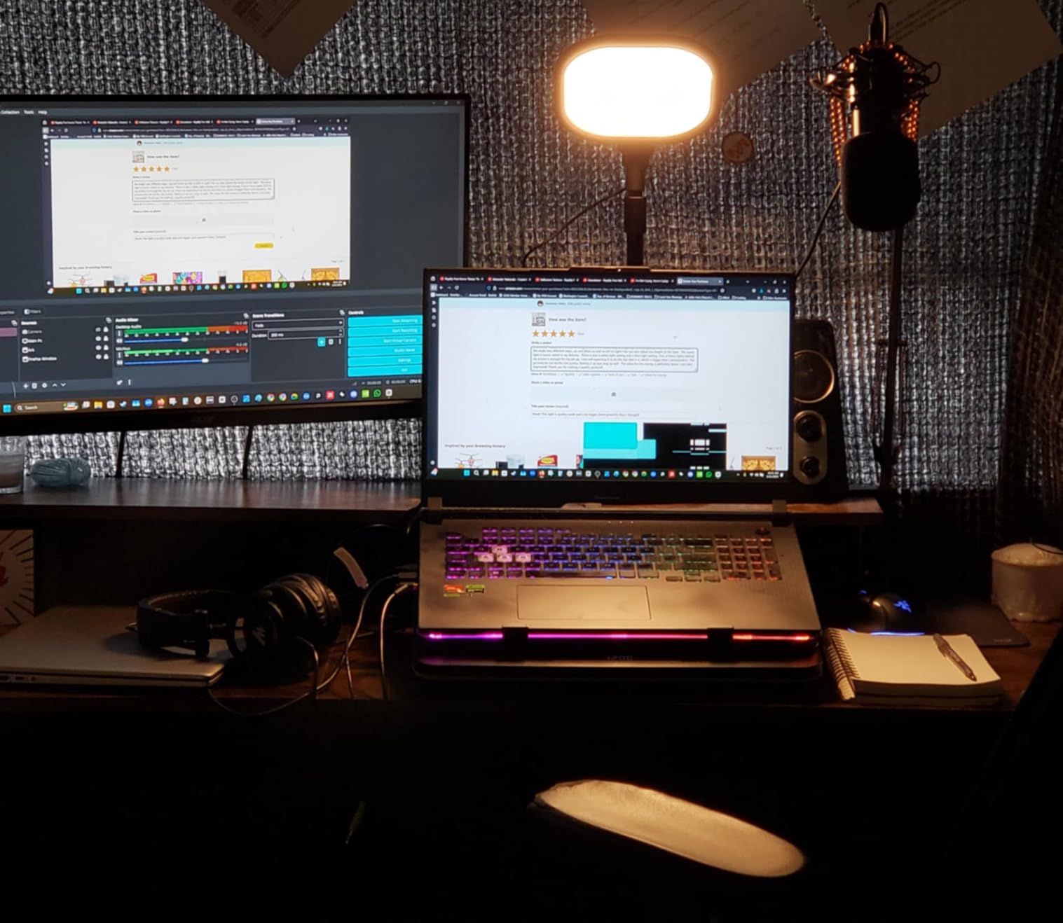 Zoom Lighting for Computer, Adjustable Desk Ring Light for Video Calls customer photo 1