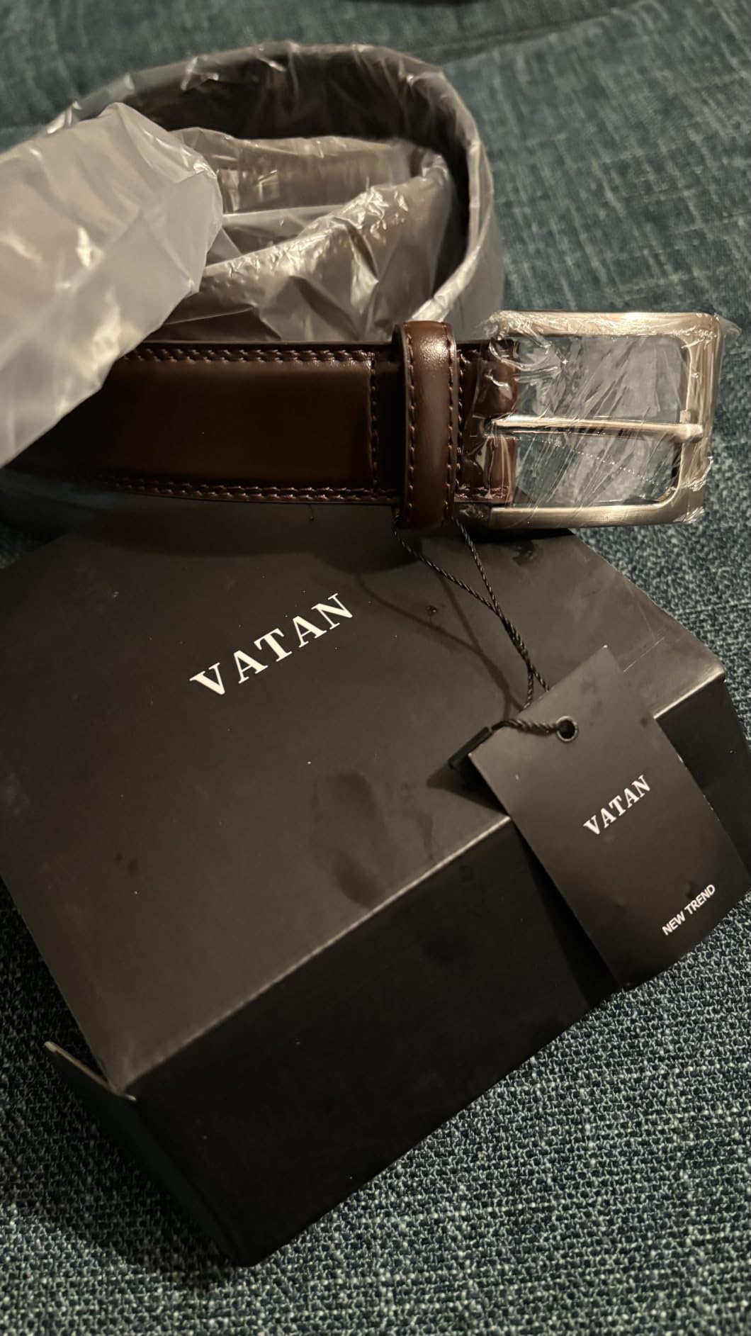 VATAN Men's Genuine Leather Dress Belts, Handmade Classic Every Day Belt customer photo 1