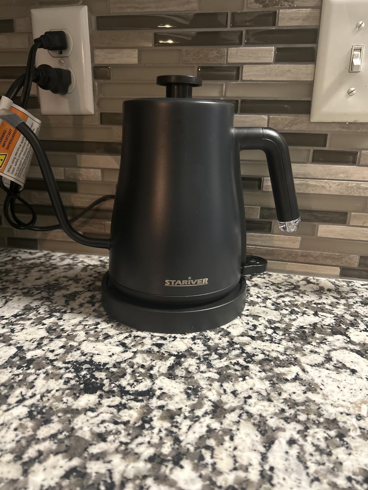 Stariver Gooseneck Electric Kettle, 0.8L Electric Tea Kettle customer photo 1