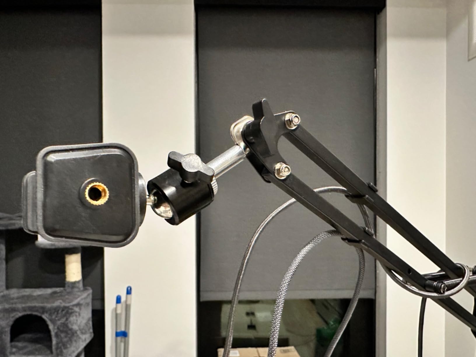 UBeesize Overhead Phone Mount, Flexible Webcam Arm with Phone Holder and Ball Head, Overhead Tripod for Phone Drawing Live Streaming Cooking Flat Photography customer photo 1