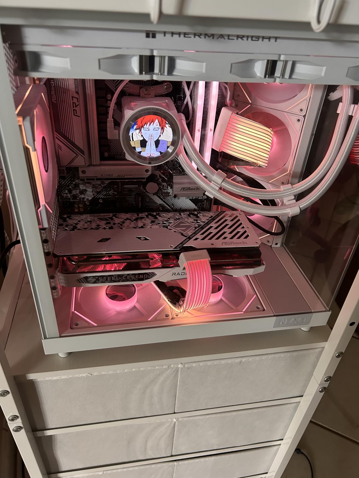 AsiaHorse AMICI-5GT RGB PC Fans, Infinity Mirror ARGB Fans HDB Bearing Fan Speeds Up to 1800 RPM with 24 LED Lights, Reverse Blade Fan Compatible Motherboard Aura SYNC (Not Wireless Connection) customer photo 2
