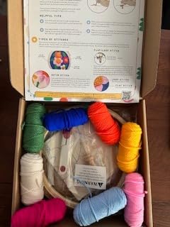SPINNY Punch Needle Kit, Two Large Floral Designs w/ 2 Embroidery Hoops, Includes Beginner Video Tutorials and Instructions, Beginner Punch Stitch for Adults, Complete Kit for Crafters customer photo 1