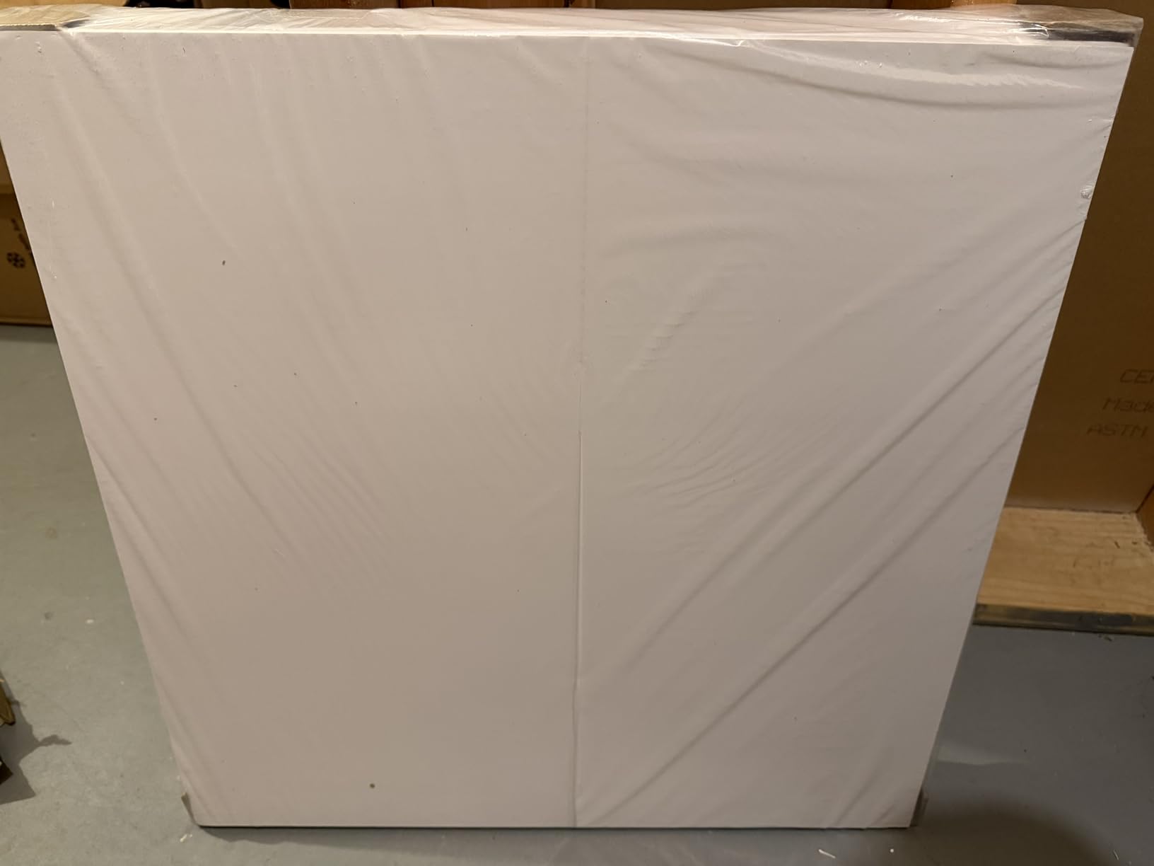 IMXPW Drop Ceiling Tiles 2x2, Waterproof Smooth White PVC, 12-Pack, White customer photo 2