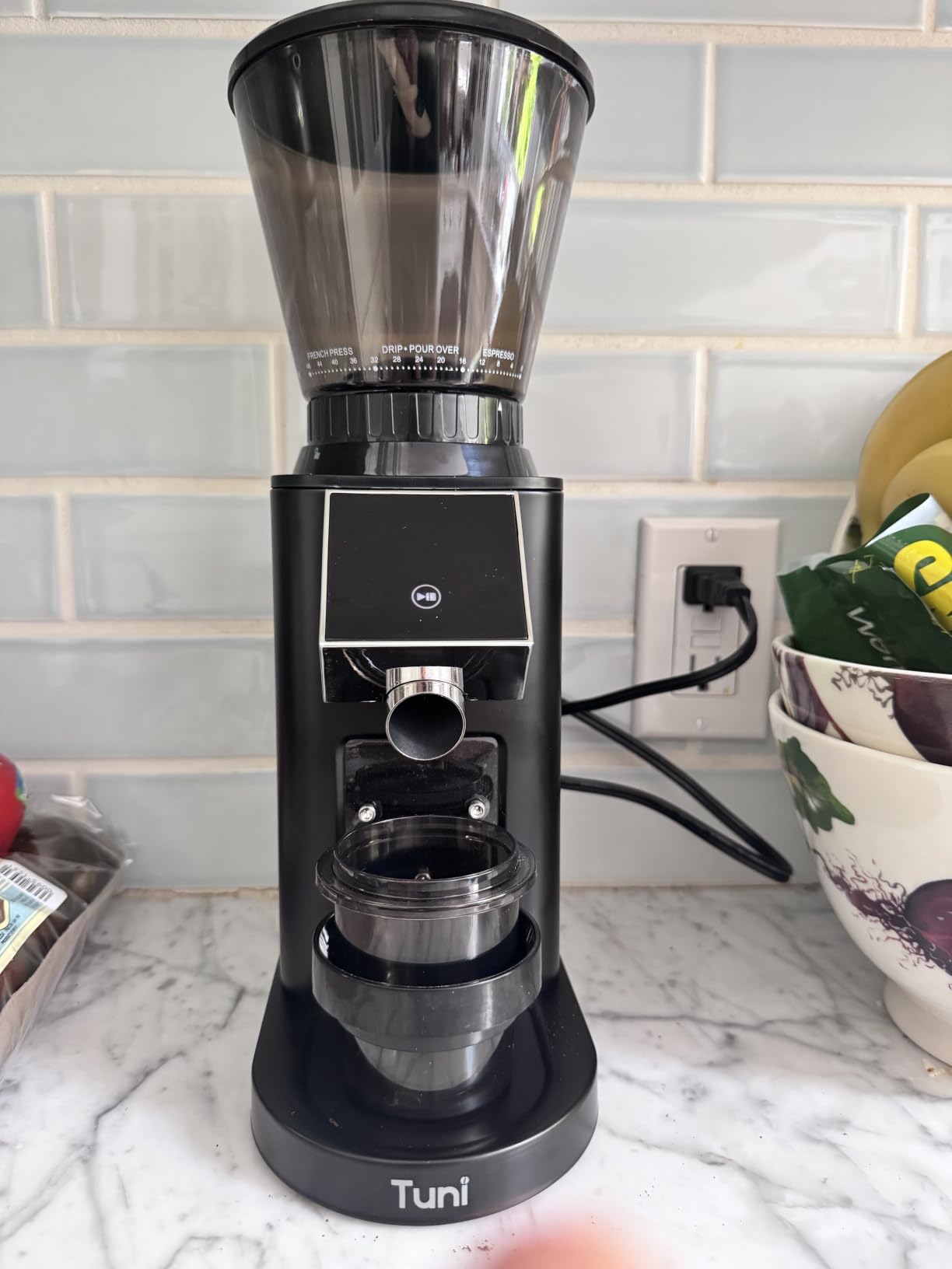 Tuni G1 Conical Burr Coffee Grinder with 48 Grind Settings, Silver customer photo 1