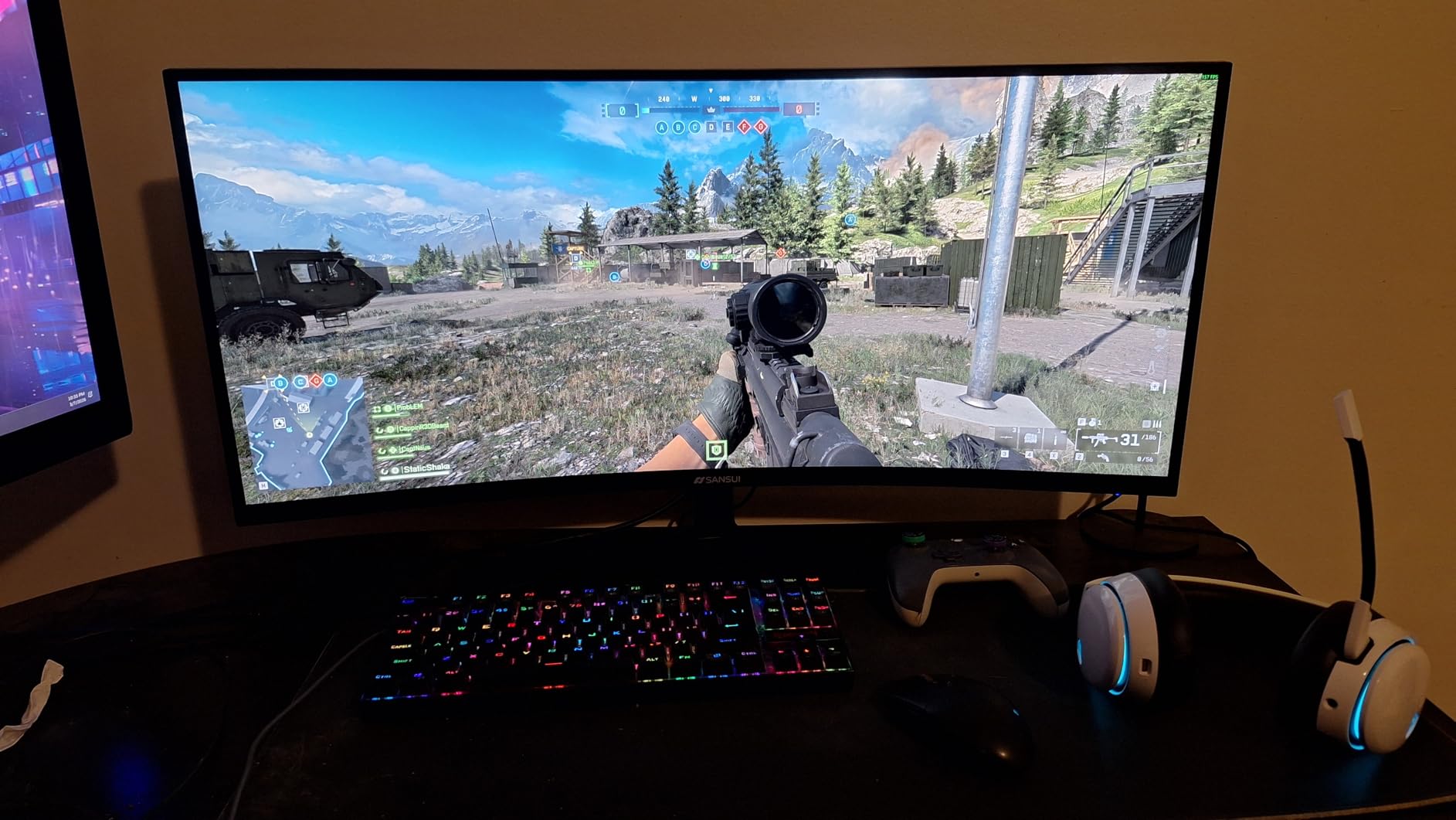 SANSUI 32 Inch Curved 240Hz Gaming Monitor High Refresh Rate, FHD 1080P customer photo 1