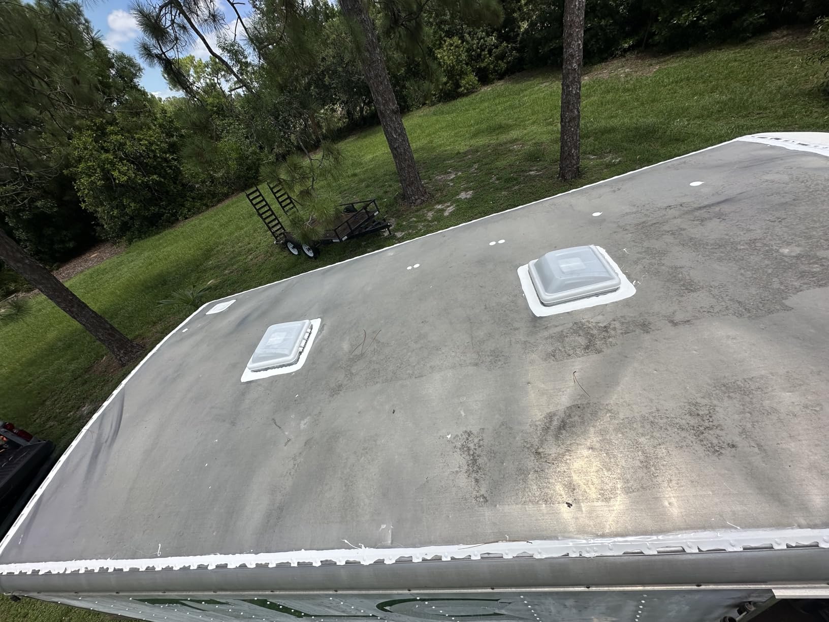 Ventline Non Powered RV Roof Vent | White Lid | w Garnish RV Roof Vent Hatch Skylight (Putty & Screws Included) customer photo 1