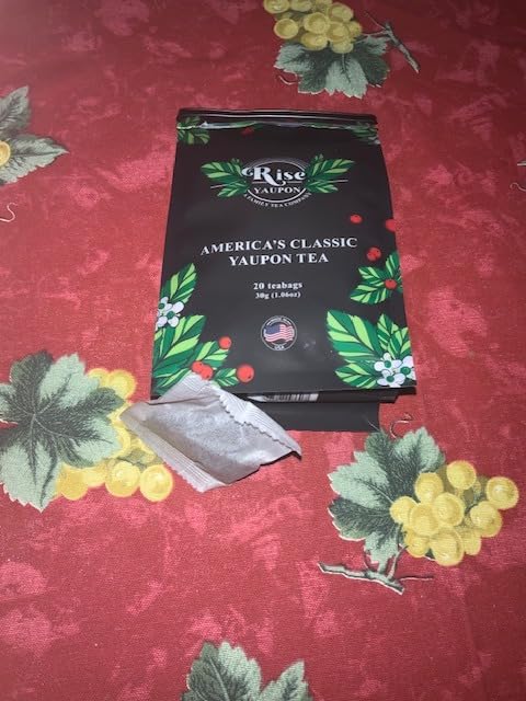 Rise Yaupon America's Classic Yaupon Holly Tea, 20 Tea Bags, 1.06 oz, Made with 100% Yaupon Holly, Naturally Caffeinated, Never Bitter (Classic) customer photo 1