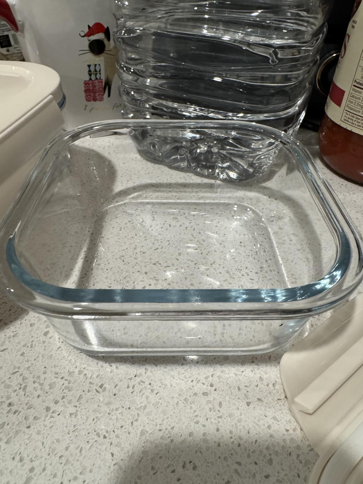 3-Piece Rectangle Glass Vacuum Food Storage Containers Set with Hand Pump & 10 Sealer Bags, Borosilicate Airtight Meal Prep Lids with Date Tracker, Leakproof, Freezer & Microwave Safe [21/35/50 Oz] customer photo 2