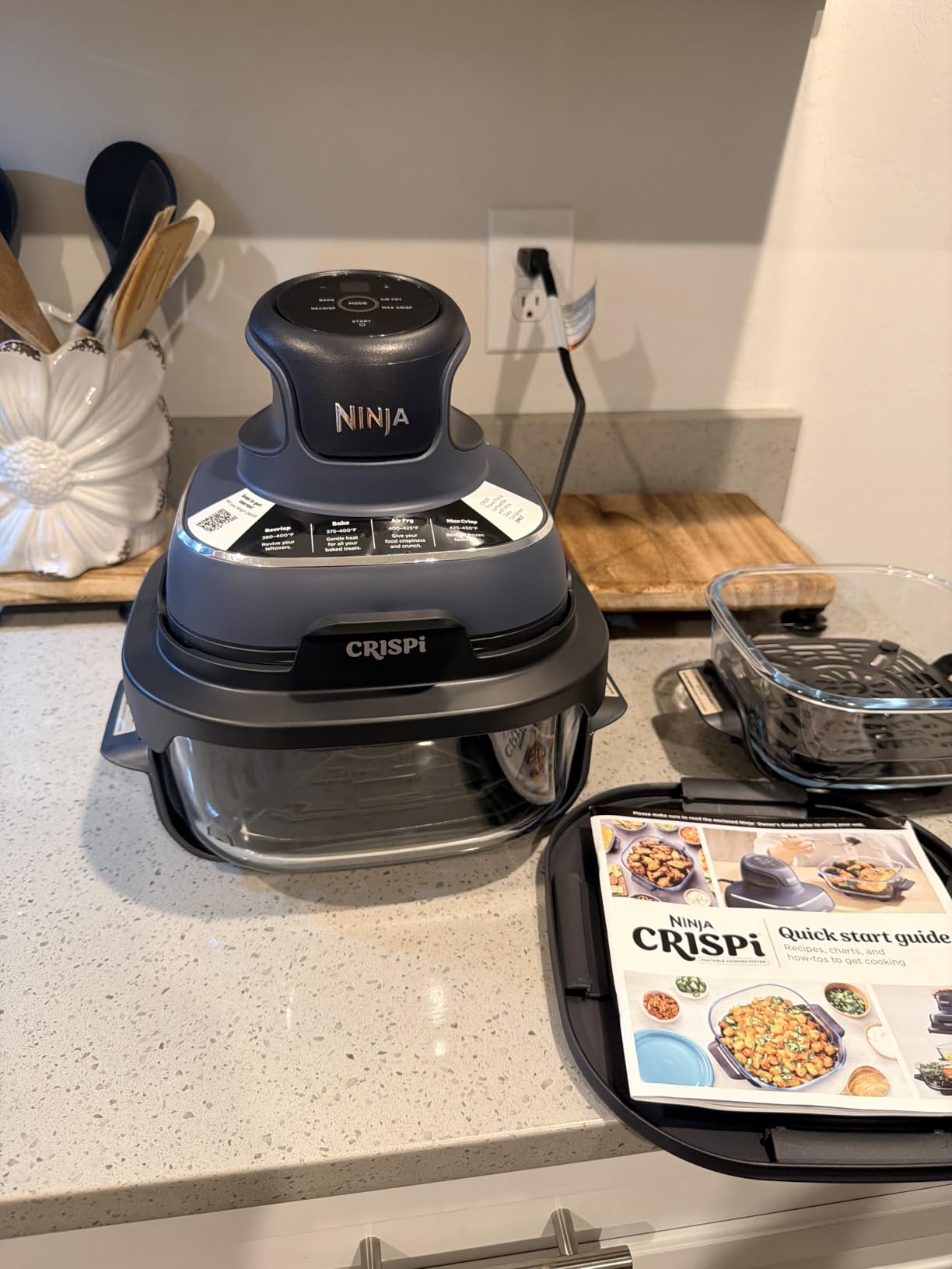 Ninja Crispi Glass Air Fryer, 4-in-1, Stone, FN101ST customer photo 1