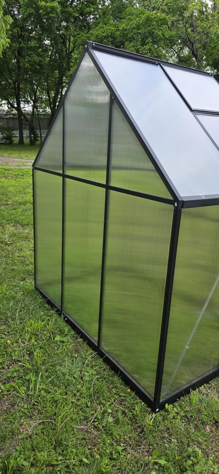 8X10FT Greenhouse with Thermometers, Large Aluminum Greenhouse for Outdoors customer photo 2
