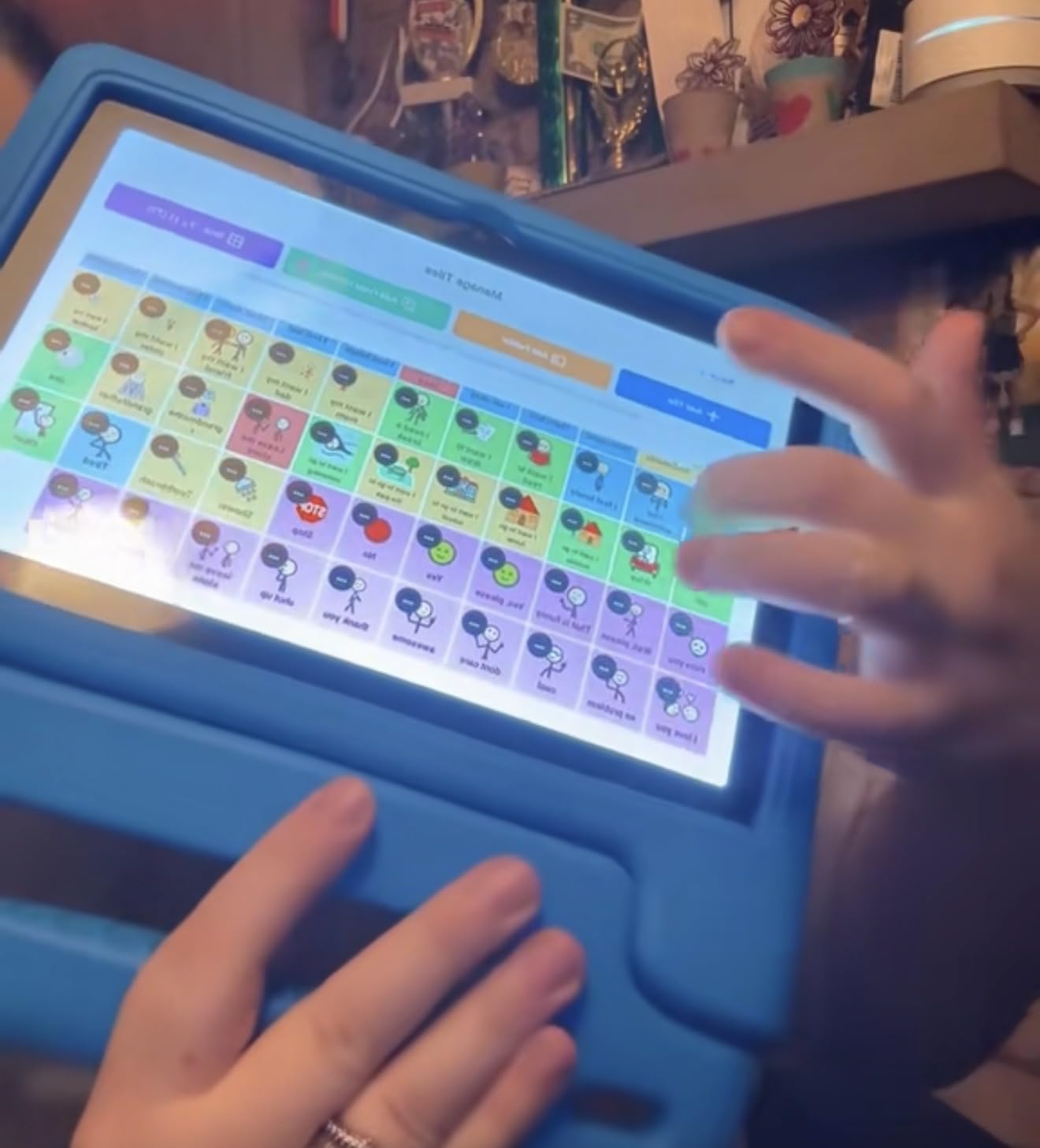 TalkingTiles AAC Device for Autism and Speech Therapy - Communication Tablet for Nonverbal, Speech Delay, and Non-Speaking Talker Tool - Alternative to PECS Cards and Speller Board customer photo 1