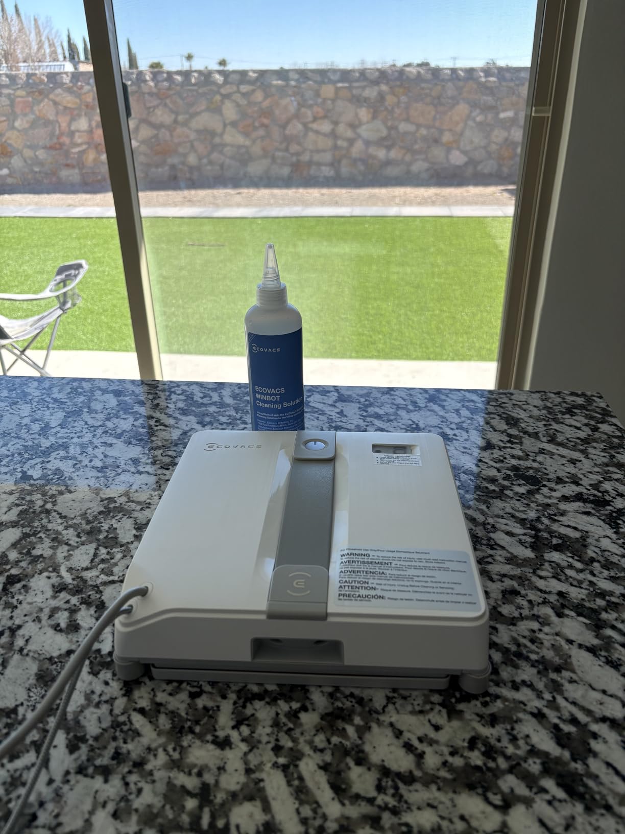 ECOVACS WINBOT Mini Window Cleaning Robot - Compact Design, Dual Nozzles with Ultrasonic Spray, 9-Stage Protection System, Intelligent Path Planning, 3 Cleaning Modes, Anti-Slipping System customer photo 2