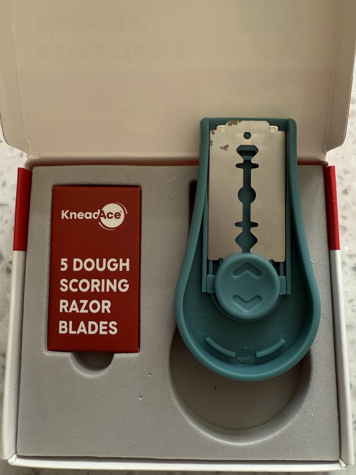 KneadAce Upgraded Extractable & Magnetic Bread Lame Dough Scoring Tool - Professional Sourdough scoring tool for Sourdough Bread baking & Bread Making Tools - Scoring Patterns booklet & 5 Razor Blades customer photo 2