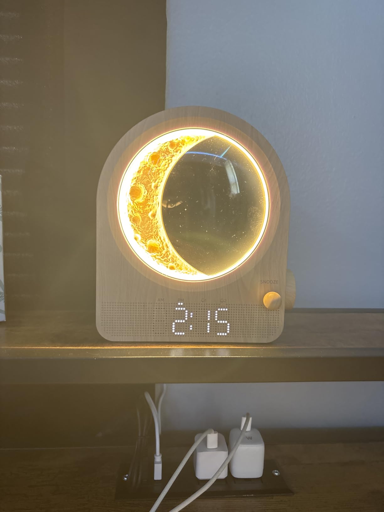blonbar Sunrise Alarm Clock for Bedrooms, Moon Lamp for Heavy Sleepers customer photo 1