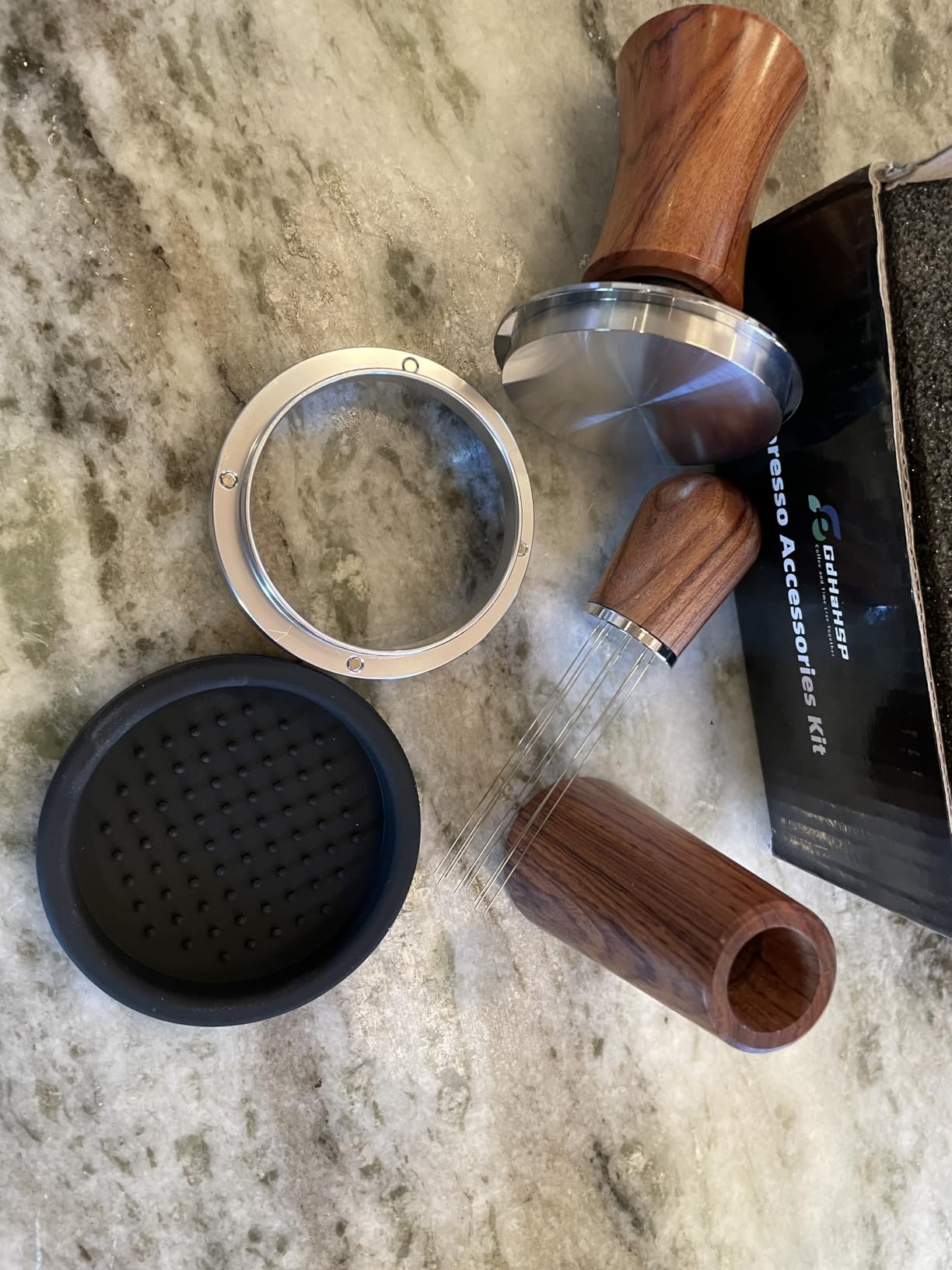 51mm Espresso Accessories Kit with Tamper, WDT Tool and Funnel customer photo 2