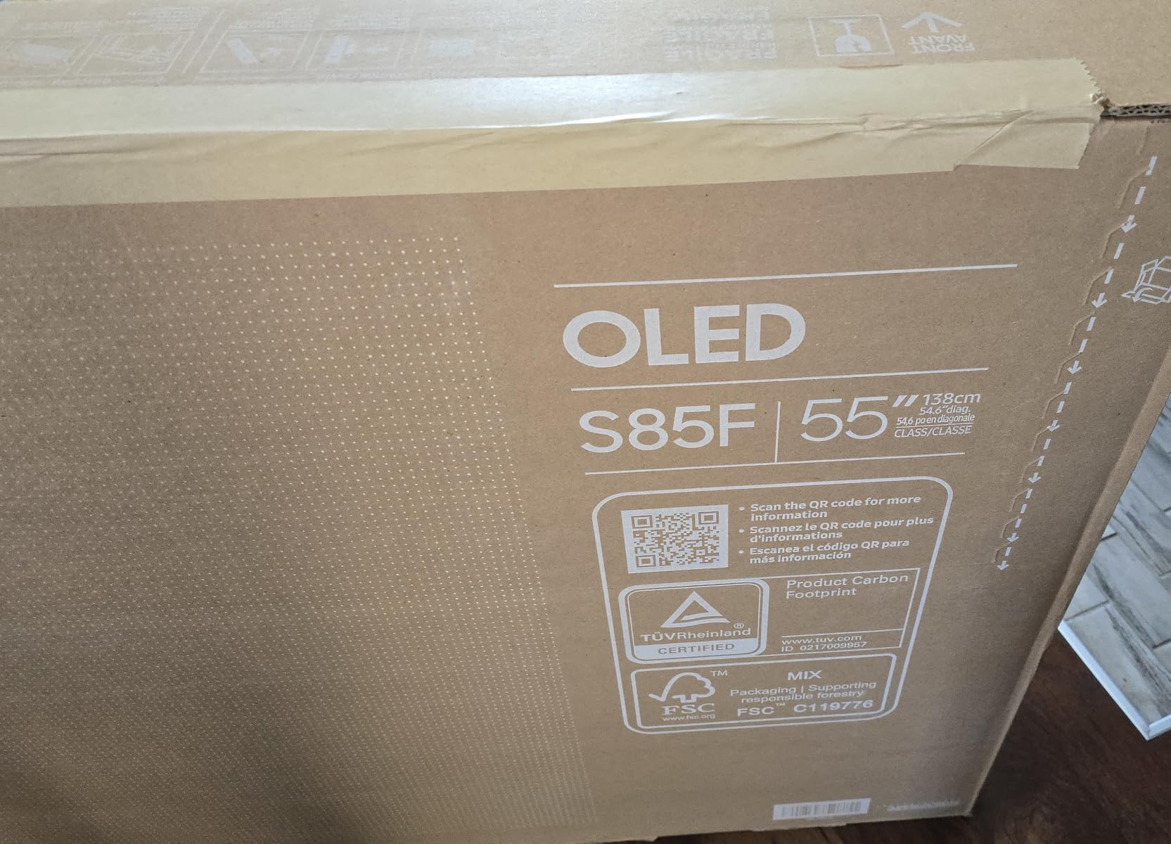 Samsung 77-Inch Class OLED 4K S85F Series, Vision AI Smart TV (2025 Model, 77S85F) Object Tracking Sound Lite w/Dolby Atmos, NQ4 AI Gen2 Processor, Contour Design, Color Booster Pro, Alexa Built-in customer photo 1