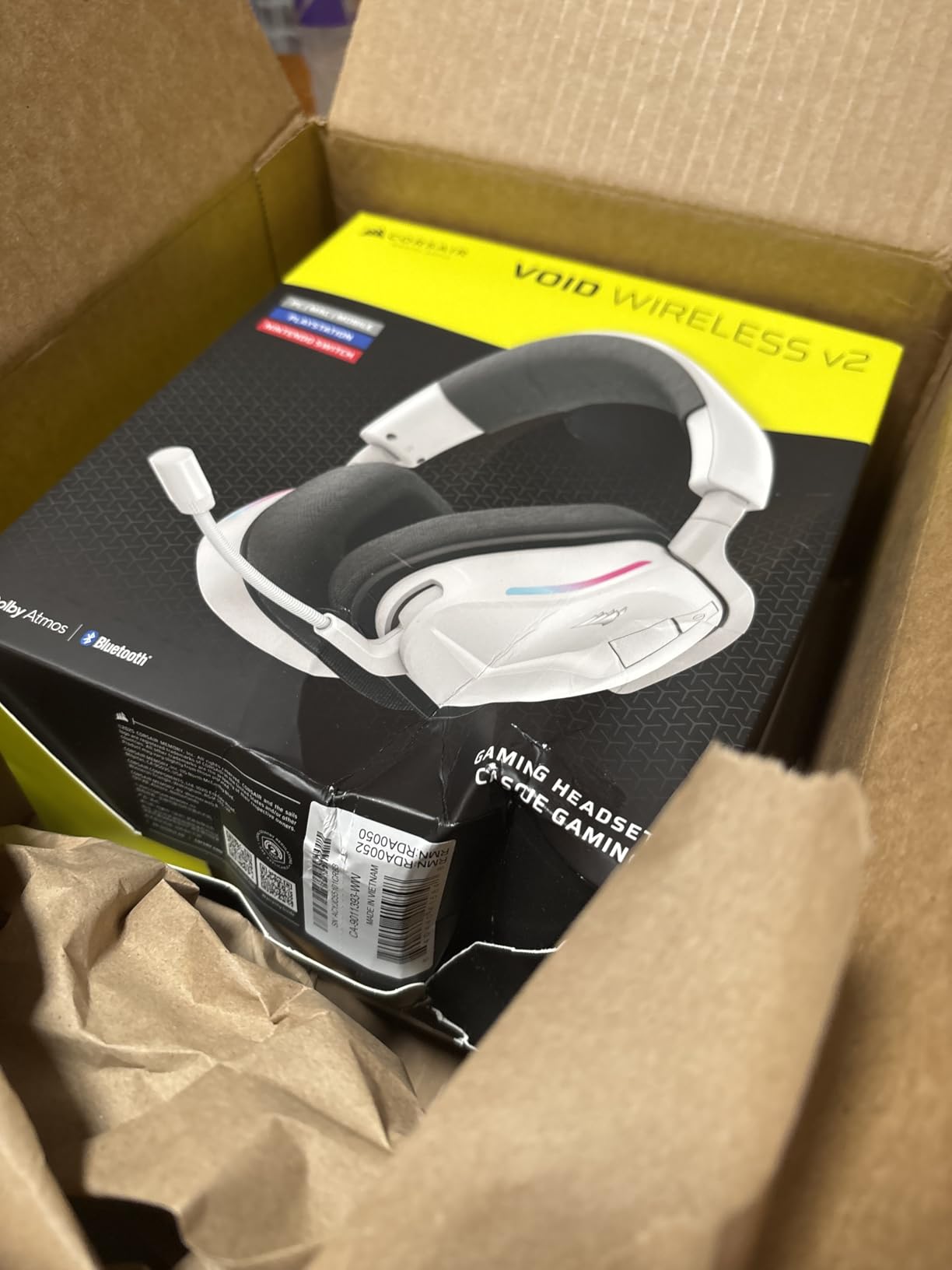 Corsair Void v2 Wireless Bluetooth PC PS5 Switch Gaming Headset – Black customer photo 2