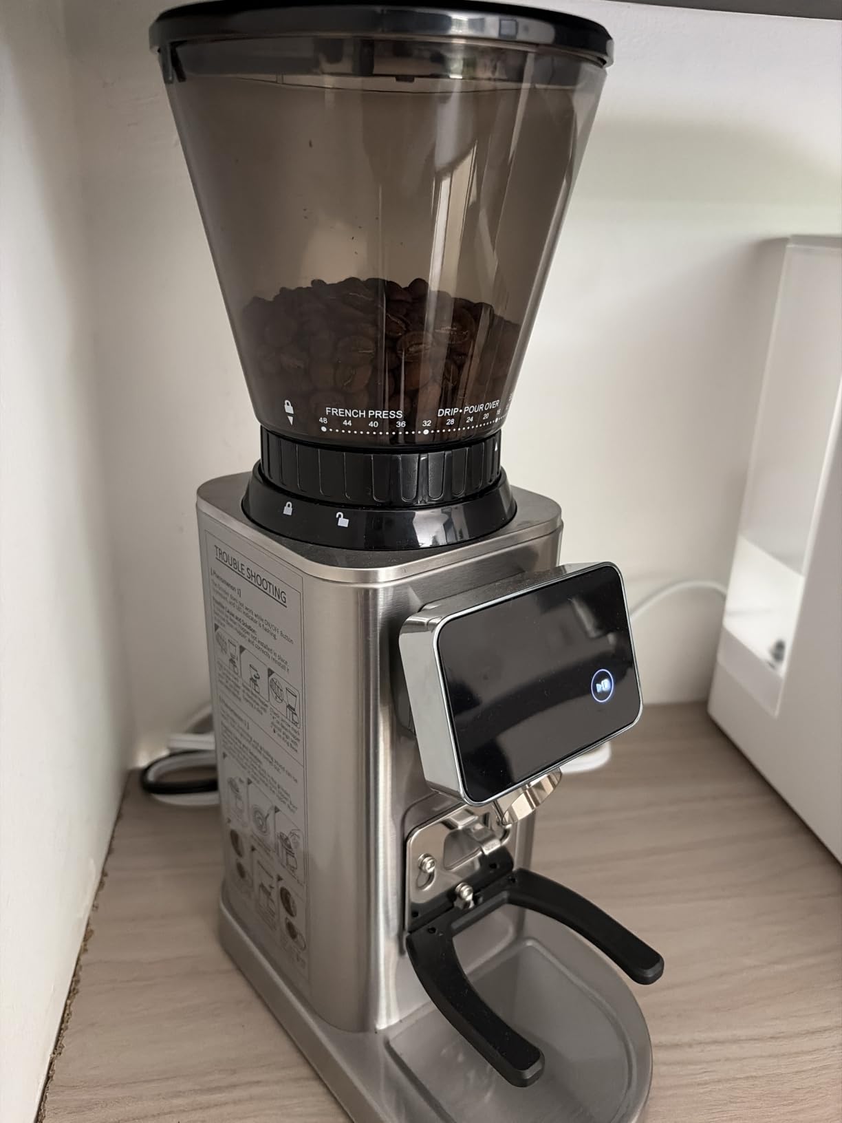 AMZCHEF Burr Coffee Grinder, 45 Settings, Anti-Static Burr Mill customer photo 1