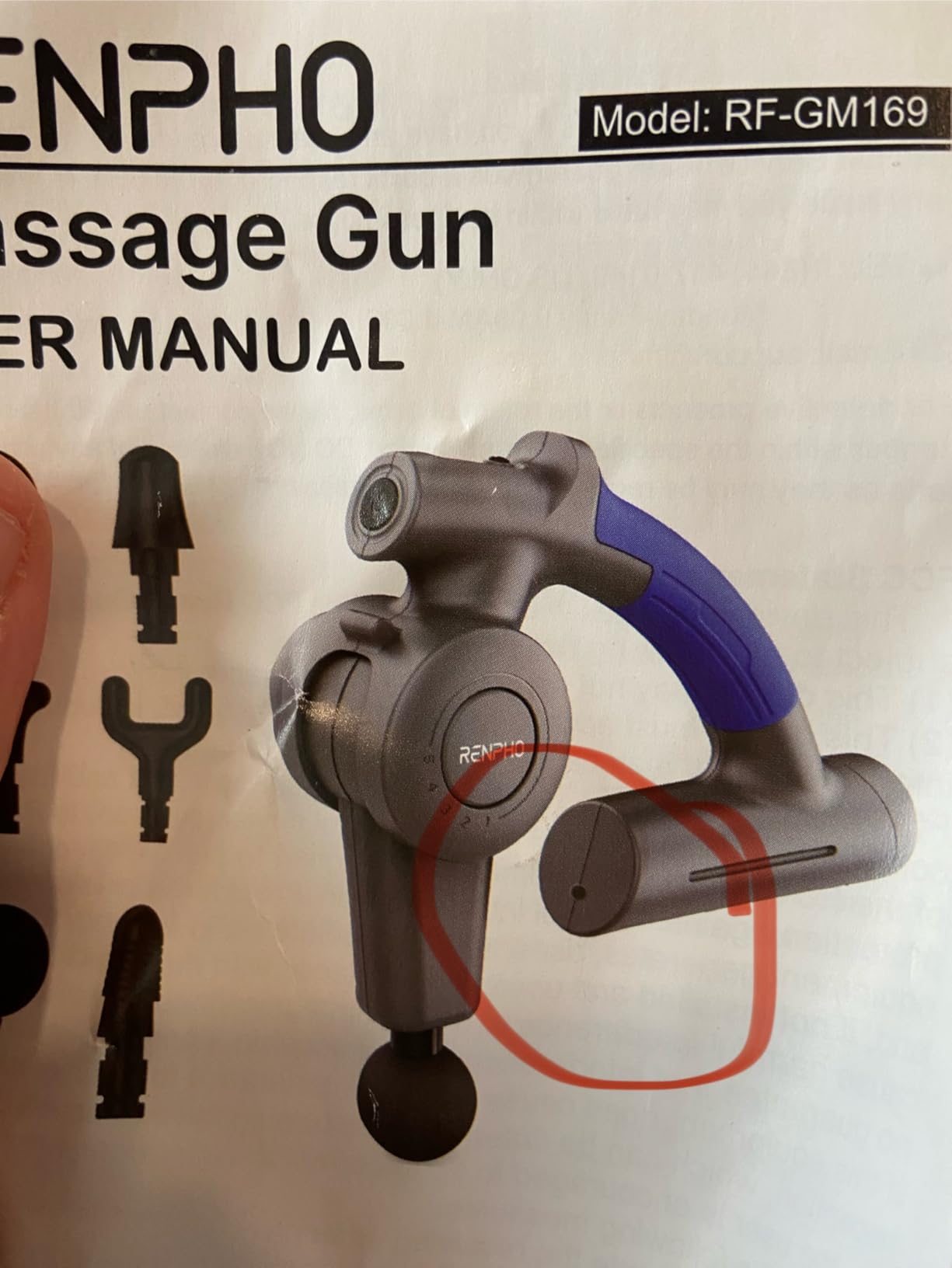 RENPHO Active Thermacool Massage Gun Deep Tissue with Heat & Cold, 5 Speeds customer photo 2
