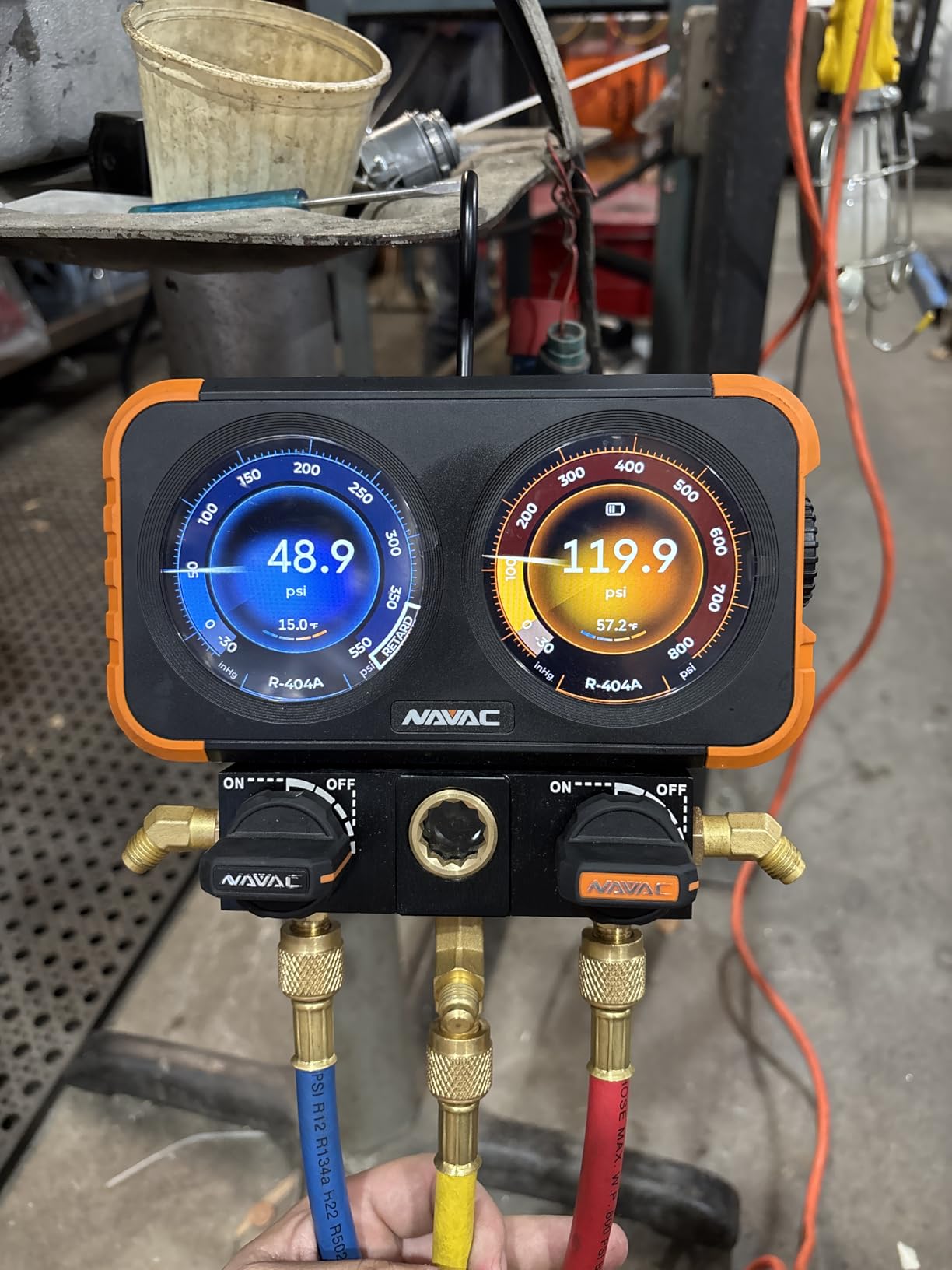 NAVAC N2DX Flex-X Digital Manifold - 72 Refrigerants, 100Hr Battery, A2L customer photo 2