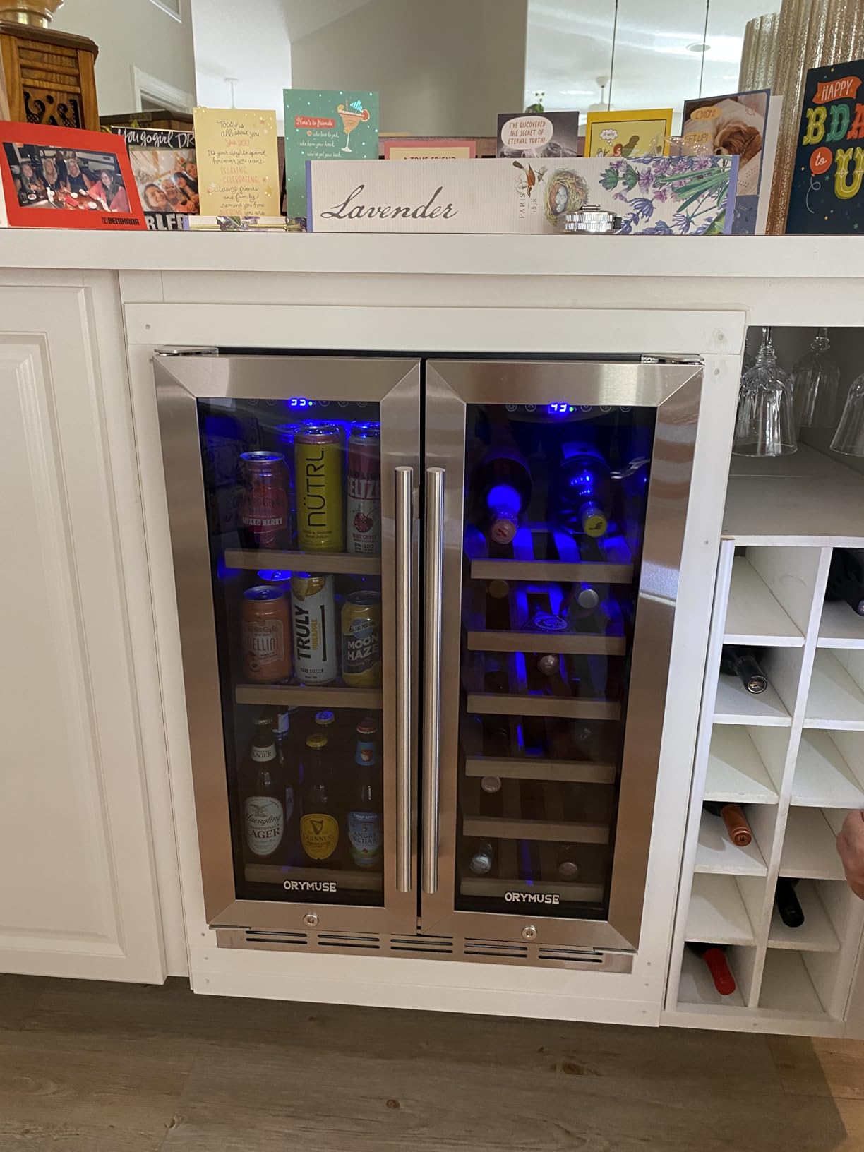 ORYMUSE 15 Inch Beverage Refrigerator, 130 Can Under Counter Drink Cooler customer photo 1