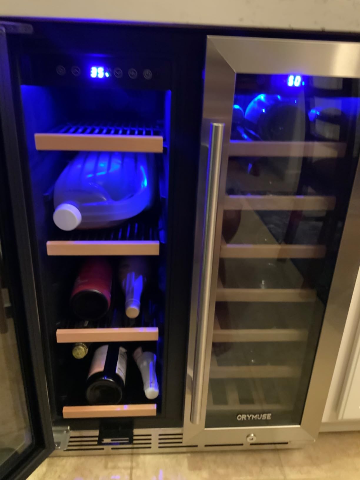 ORYMUSE 15 Inch Beverage Refrigerator, 130 Can Under Counter Drink Cooler customer photo 2