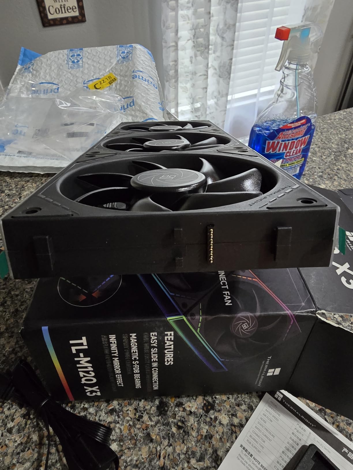 Thermalright TL-M12Q X3 120mm ARGB Case Fans, 2000RPM, 68.9CFM, 3-Pack customer photo 1