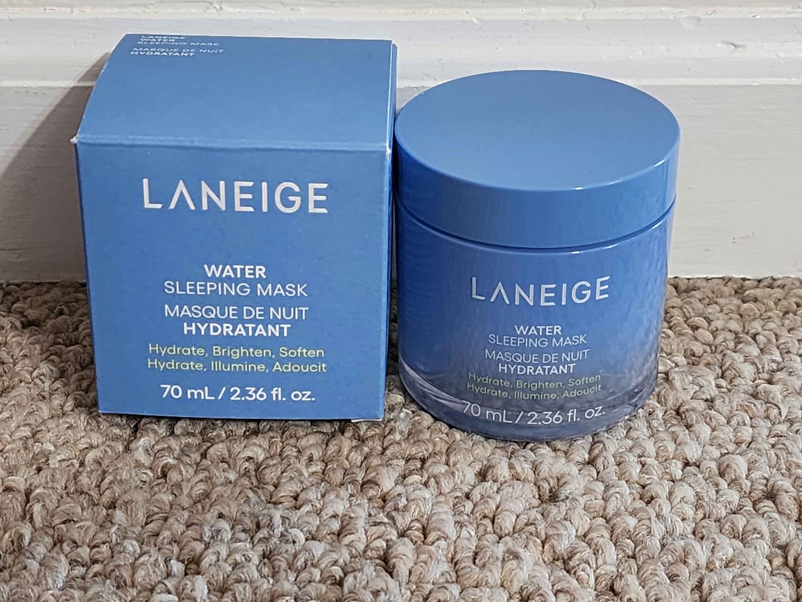 Water Sleeping Mask: Hydrating Korean Overnight Face Mask with Hyaluronic Acid Blend & Niacinamide, for Deep Hydration, Glowing Skin & Barrier Support | Korean Skin Care customer photo 2