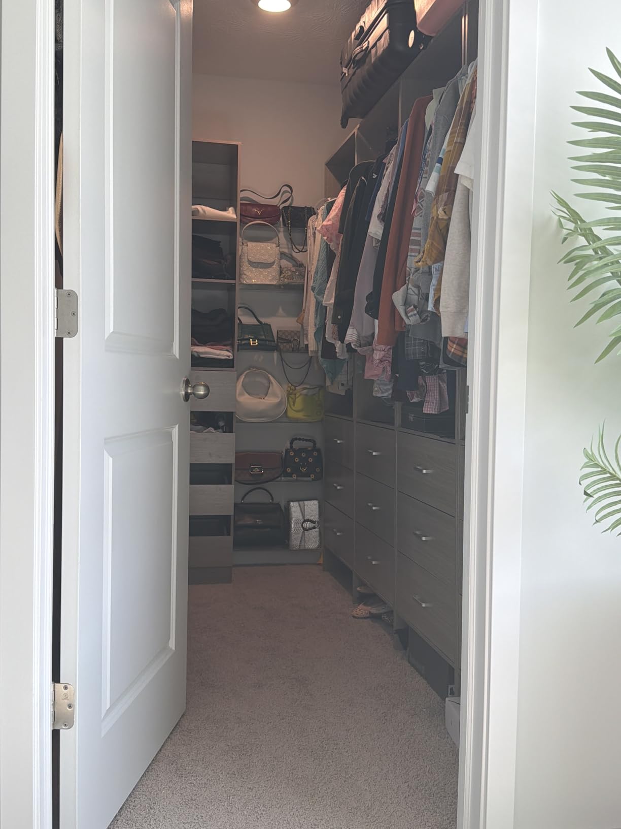 Aheaplus Closet System Closet Organizer, 7.2FT Closets, Set of 4，White customer photo 2
