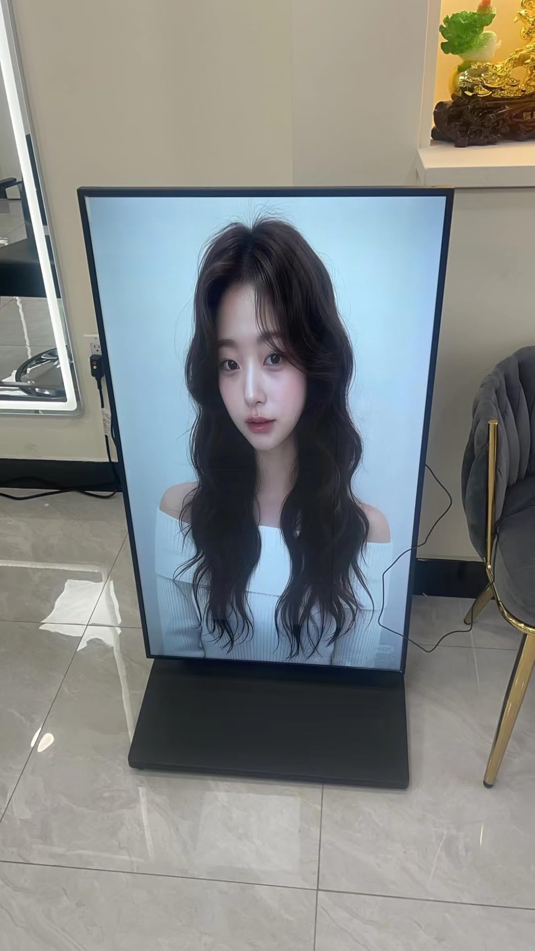 43 Inch Digital Signage Display, Screen LCD Advertising Kiosk, Portable Floor Standing Auto Ad Player Android OS App-Based Control with USB/HDMI/WiFi customer photo 2