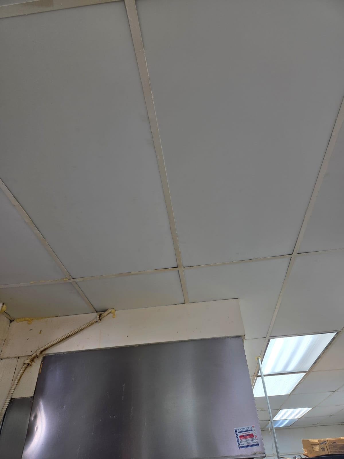 Noooza 2ft x 2ft Drop Ceiling Tiles，Smooth Black PVC Ceiling Tiles 24 x 24in. Waterproof, Washable and Fire-Rated - Reusable - High-Grade PVC to Prevent Breakage-Package of 12 Tiles customer photo 2