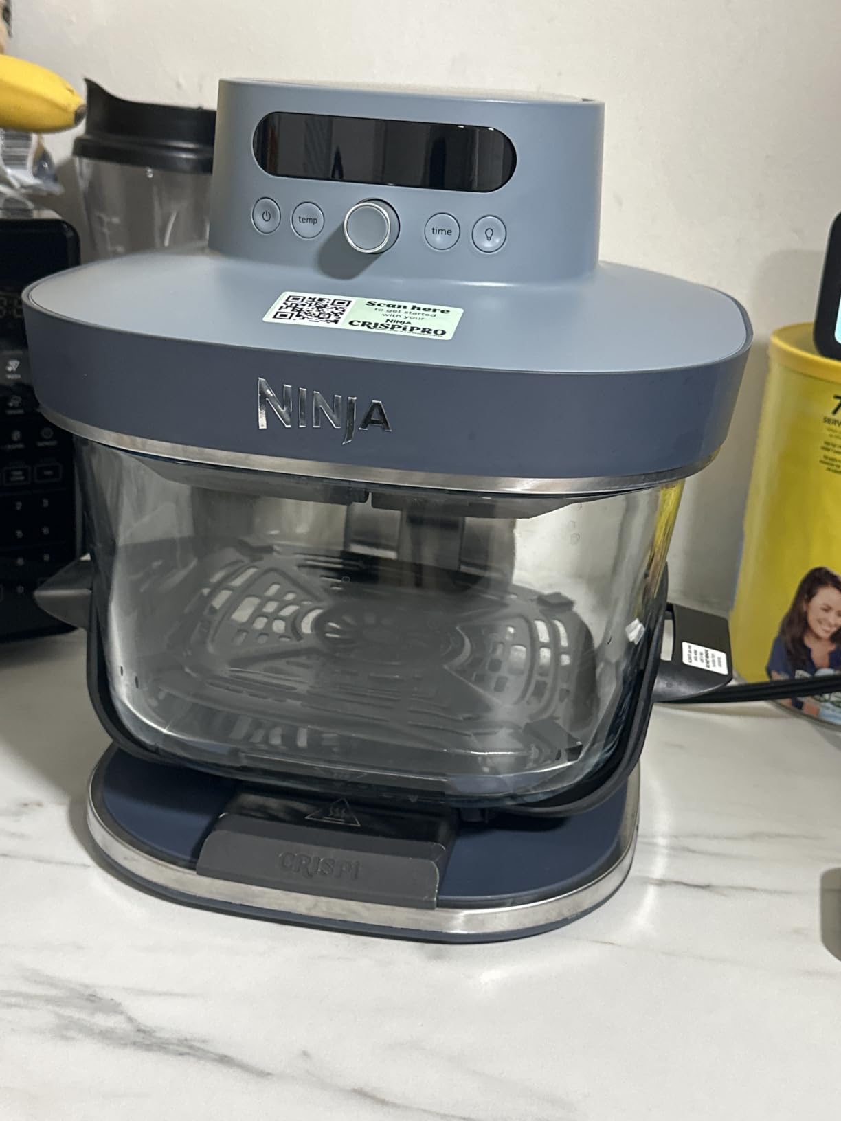 Ninja Crispi Pro Glass Air Fryer, 6-in-1, Cyberspace, AS101CY customer photo 2