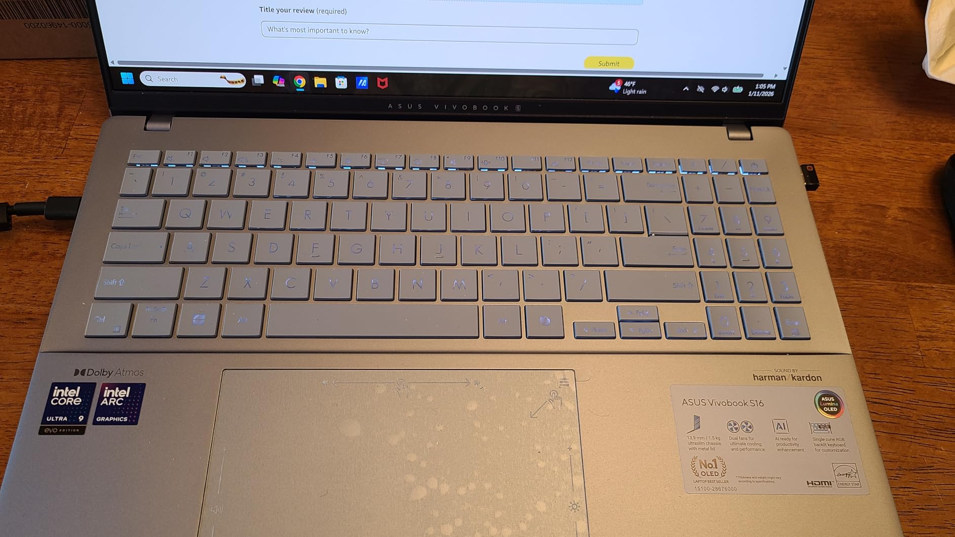 ASUS Vivobook S16 AI PC Laptop | 16